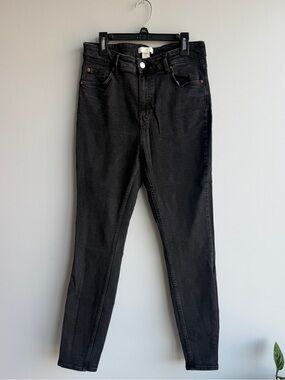 H&M Women's Black High-Rise Slim Jeans